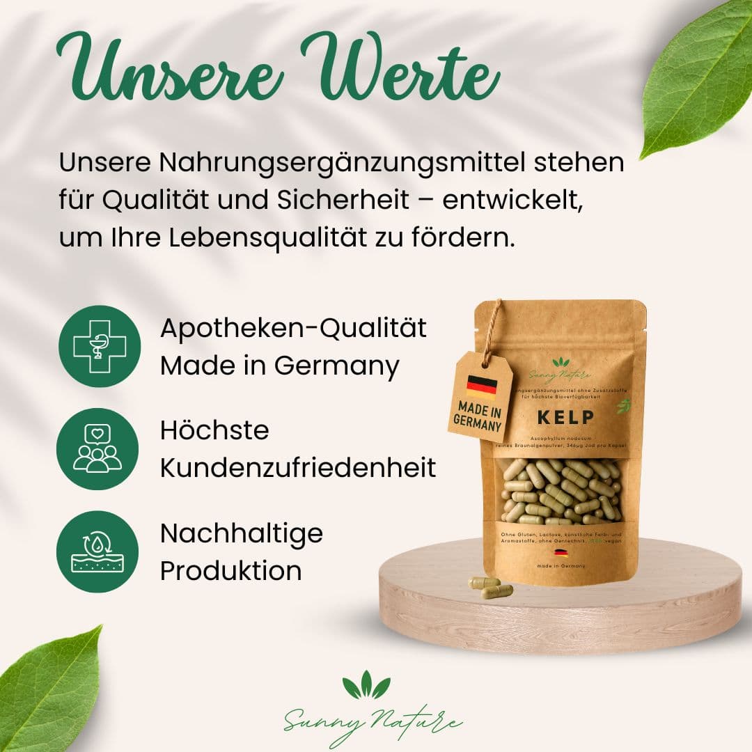 Kelp Kapseln — Nährwerte